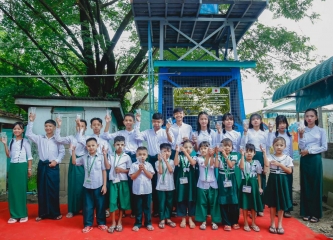 EDF-Myanmar Donates Water Purifier to Old Town East Basic Education Primary School